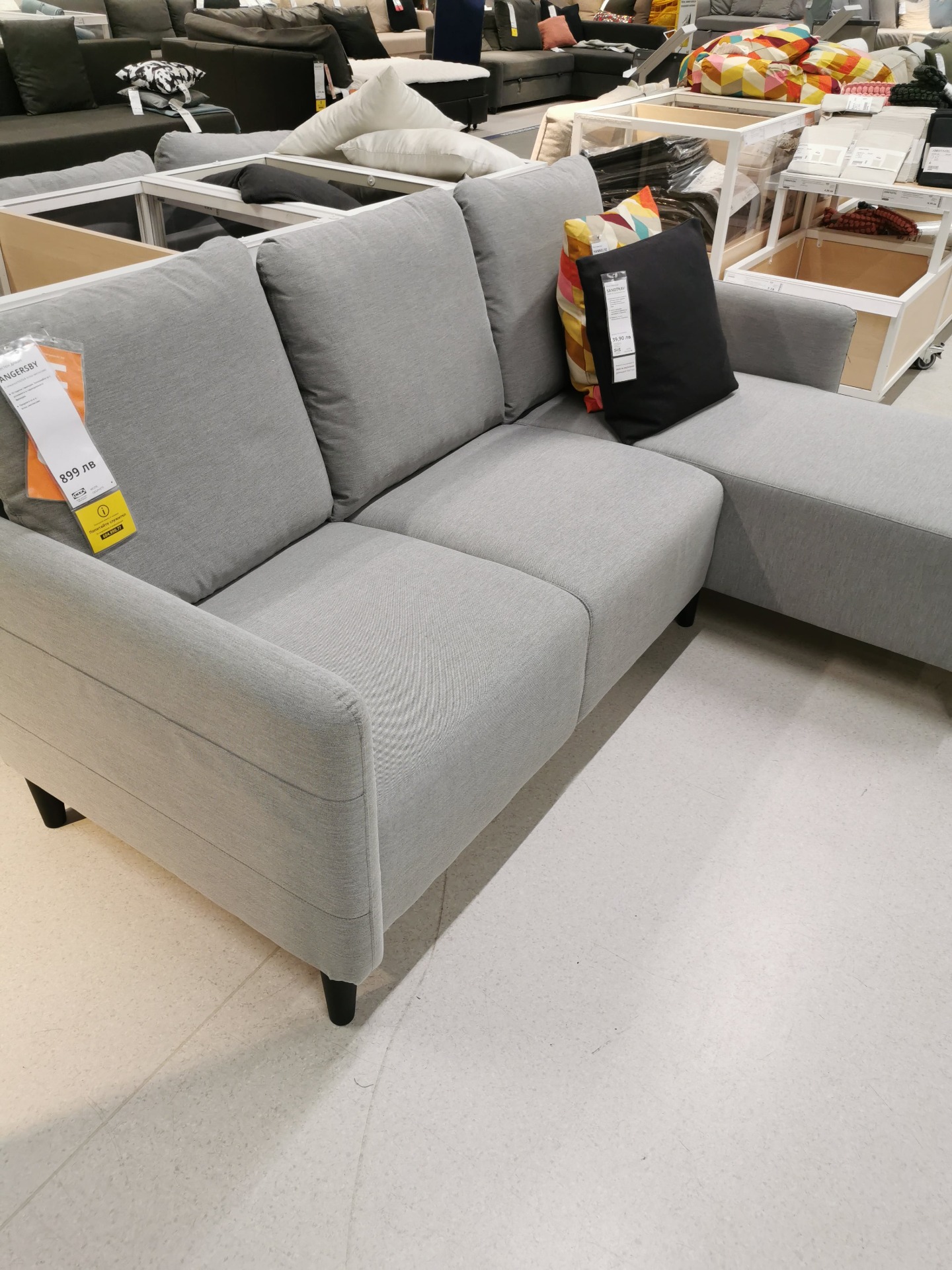 IKEA IKEAグレーソファ グレー ファブリック 2人掛けソファ IKEA 2人